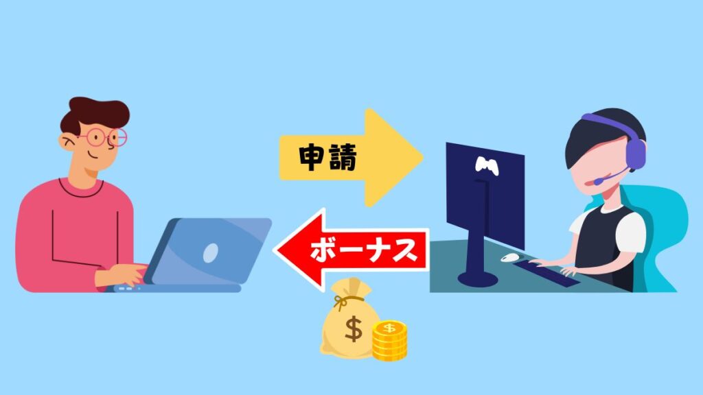 ボーナスの申請