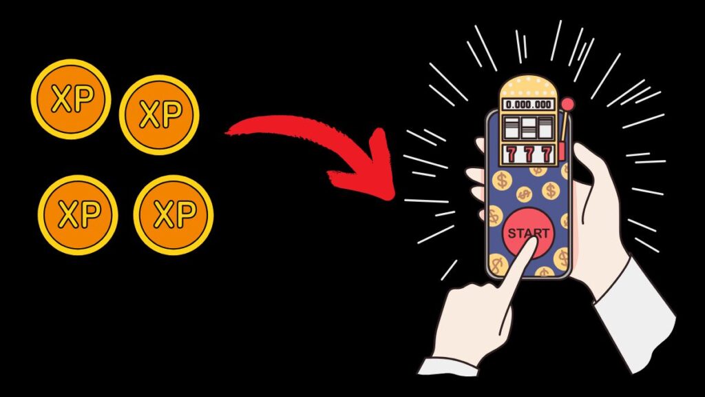 賭けごとにXPが貯まる