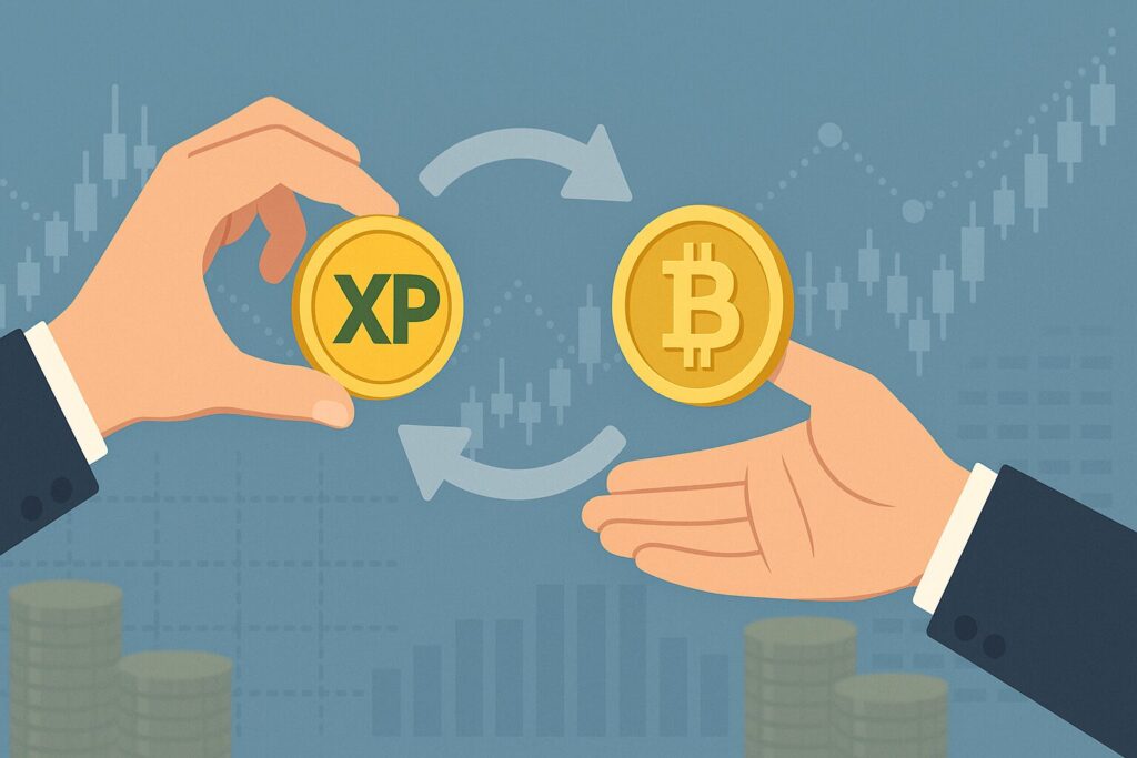 XPと仮想通貨の交換