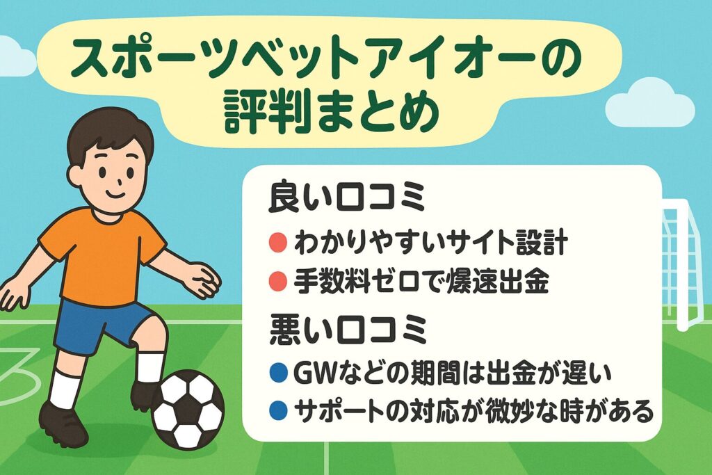 スポーツベットアイオーの評判まとめ