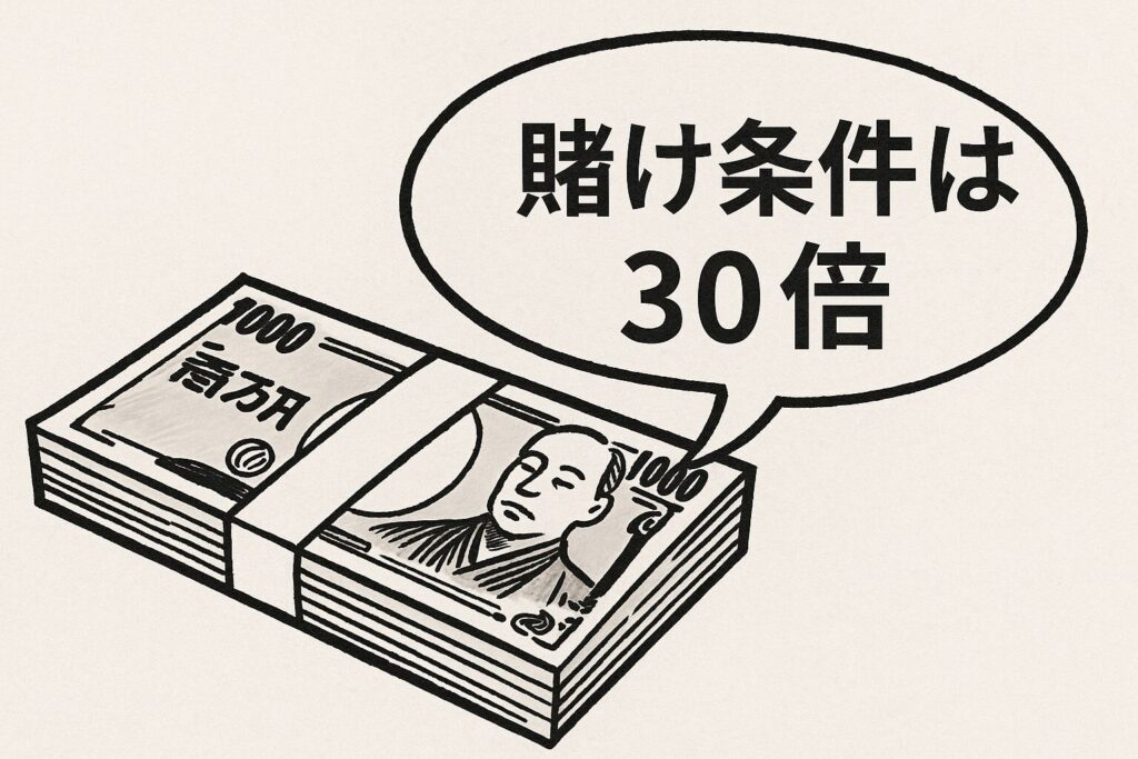 賭け条件30倍