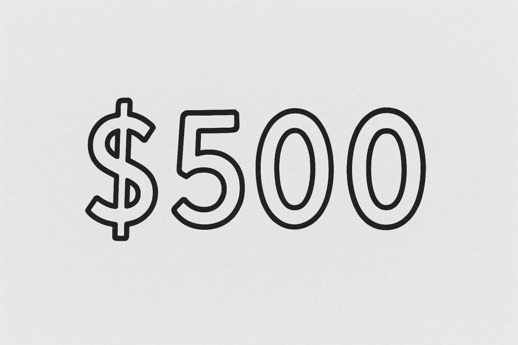 500ドル