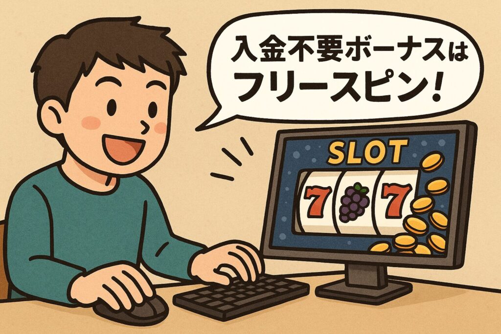 入金不要ボーナスはフリースピン
