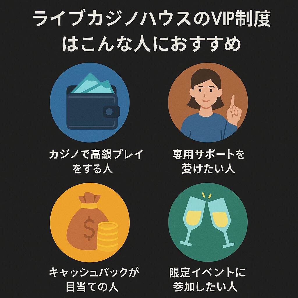 ライブカジノハウスはこんな人におすすめ