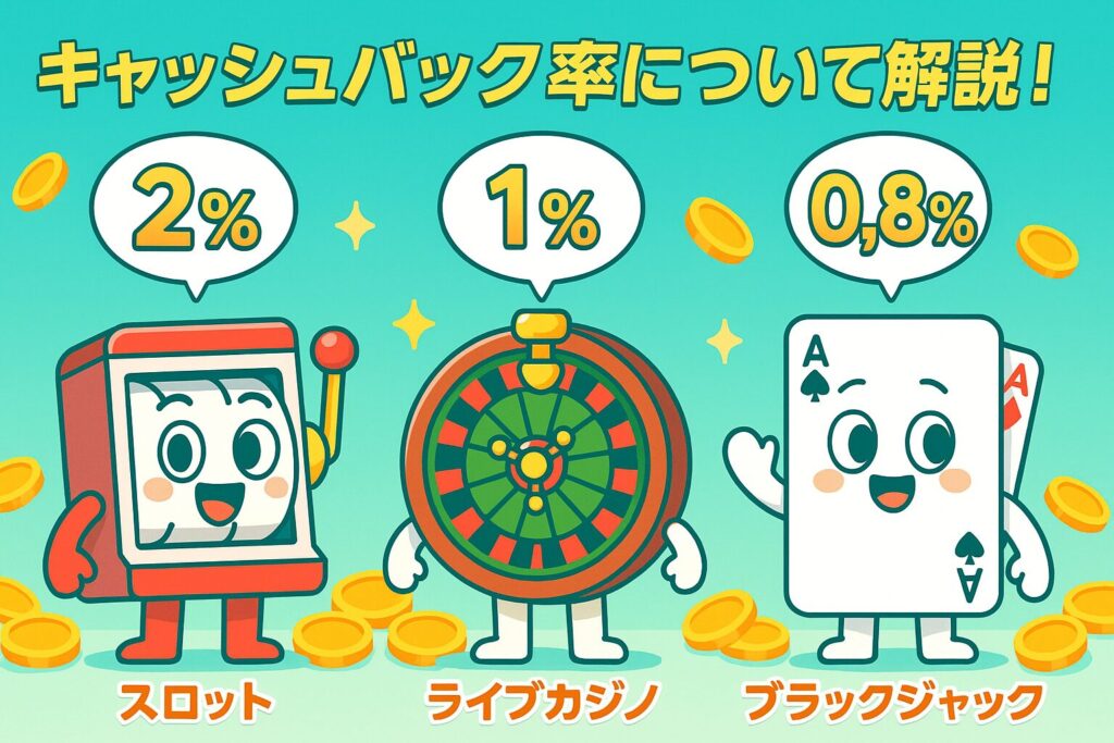 ビッグベットカジノ新リベートボーナスの還元率
